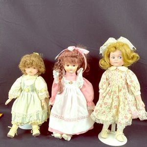 Vintage porcelain dolls